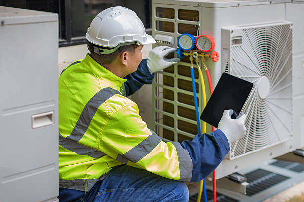 Professional Hvac Maintenance technician working in Mastic, NY